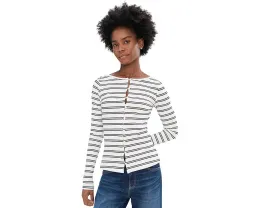 Топ Button Front Ribbed от Sanctuary в полоску