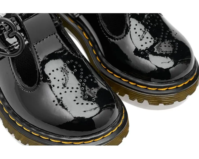 Туфли T-bar Dr. Martens Polley II T для малышей с перфорацией