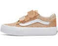 Кроссовки Vans Kids Old Skool V с блестками и застежками на липучках