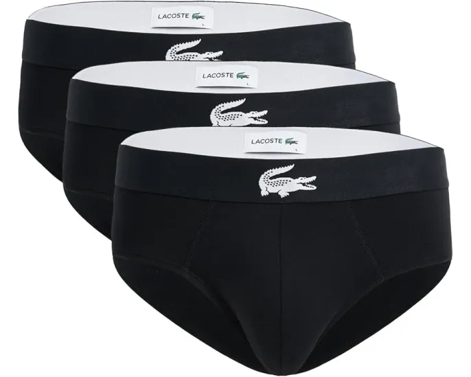 3 пары трусов Lacoste из стрейч-джерси с эластичным поясом