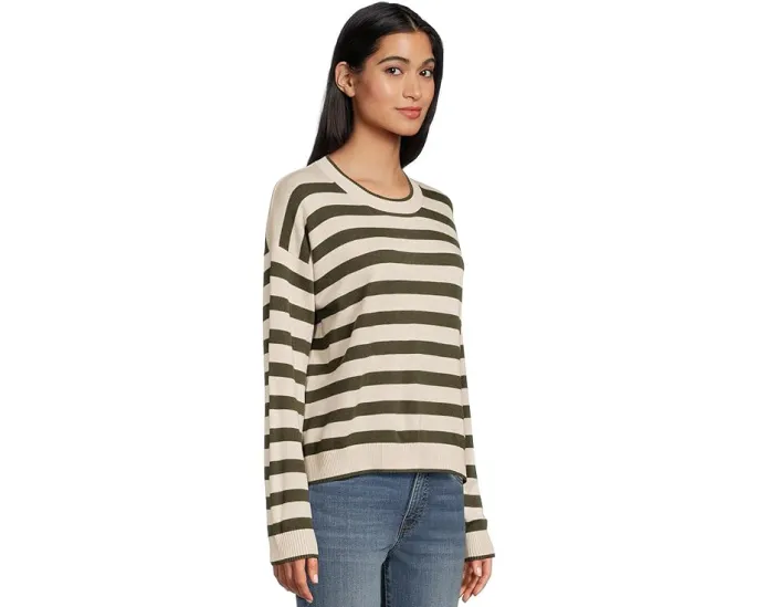 Свитер Georgie Stripe с полосками и круглой горловиной из мягкого кашемирового микса