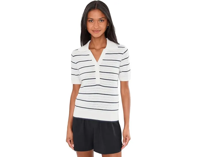 Поло Varley Wren Knit Polo из легкого трикотажа