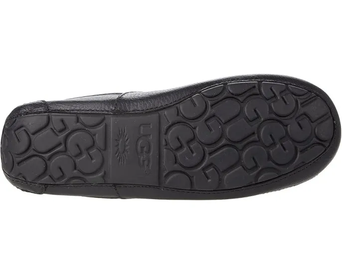 UGG Ascot Leather домашние тапочки с подкладкой UGGPlush