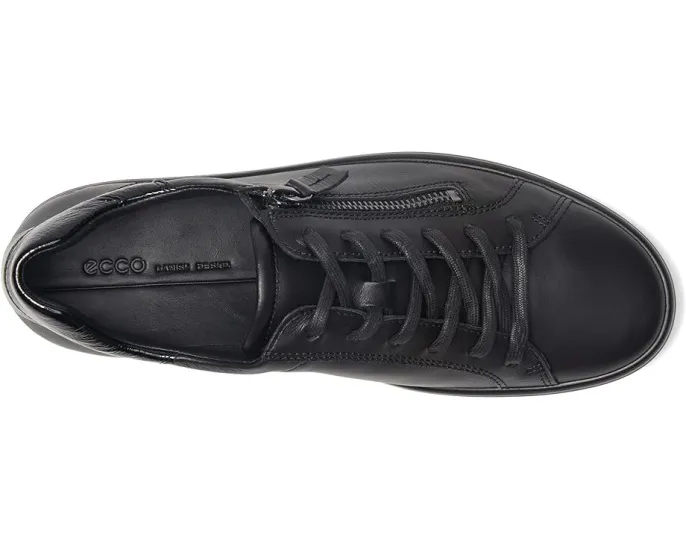 Кроссовки ECCO Soft 7 Side Zip Lace с боковой молнией и кожаным верхом