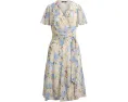 Платье Floral Crinkle Georgette Surplice от Lauren Ralph Lauren