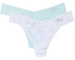 Набор Hanky Panky из 2 стрингов I Do и Mrs с V образным вырезом