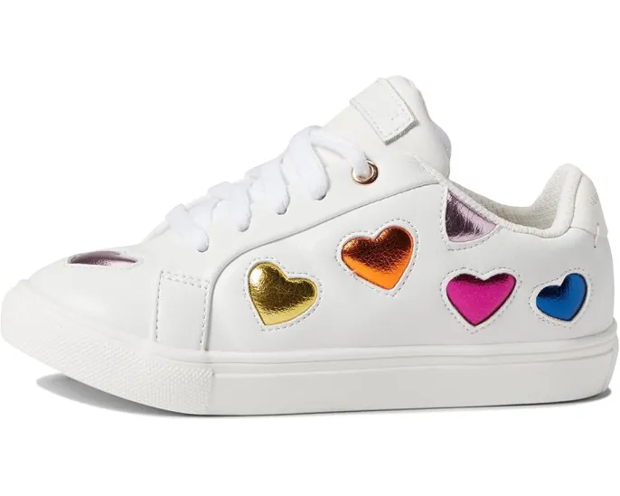 Детские кроссовки Kurt Geiger London Kids Mini Lane Love с разноцветными сердечками