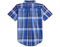Рубашка Polo Ralph Lauren Kids с коротким рукавом из хлопкового поплина в клетку