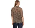 Блузка Sanctuary Keep Me Close с леопардовым принтом и короткими рукавами