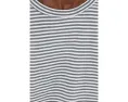 Футболка Louisa Stripe Short Sleeve Tee с короткими рукавами и прямым подолом