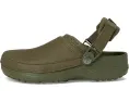 Кроксы Crocs Classic Crafted Vegan Suede Clogs с ремешком и стелькой Croslite