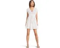 Короткое платье Tommy Bahama Eyelet Cove с V-образным вырезом и кулиской