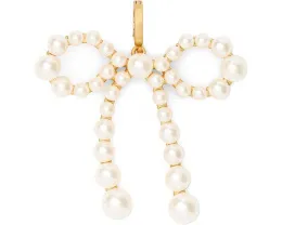 Шарм One In A Million с бантом и жемчугом из полированной латуни