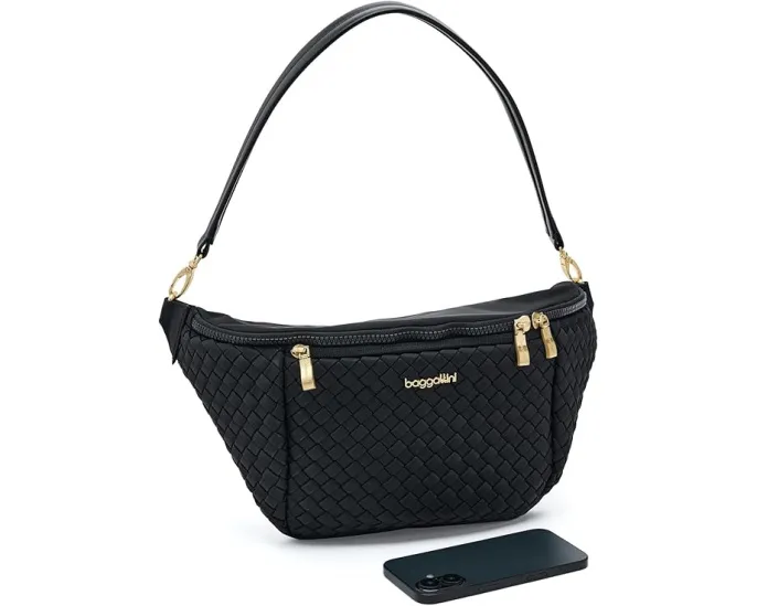 Сумка через плечо Stanton Woven Baggallini с плетеным дизайном