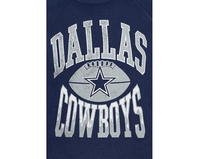Толстовка NFL Dallas Cowboys реглан из флиса для детей Junk Food Clothing