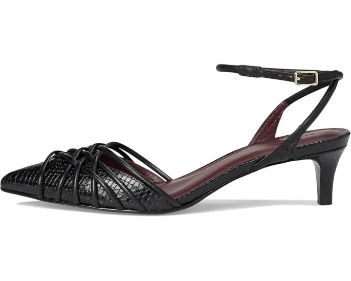 Брендовые сандалии Bernardo Minu с переплетающимися бретелями и острым носком