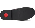 Лоферы FitFlop F-Luma из кожи с квадратной цепью и технологией комфорта