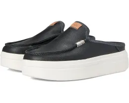 Слипоны Hey Dude Austin Lift Leather с кожаным верхом и платформой