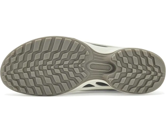 ECCO Biom Energi Sporty Lace-Up серые кроссовки из кожи и текстиля