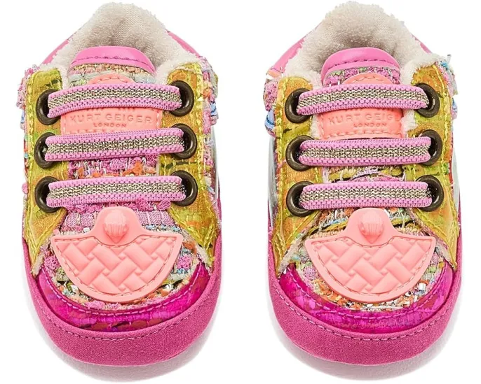 Кеды Kurt Geiger London Kids Baby Southbank Tag с разноцветным декором для малышей