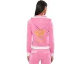 Толстовка Juicy Couture на молнии с ребристой отделкой