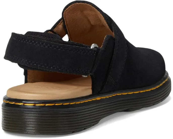 Dr. Martens Jorgie Y мюли для детей из мягкого замши с регулируемым ремнем