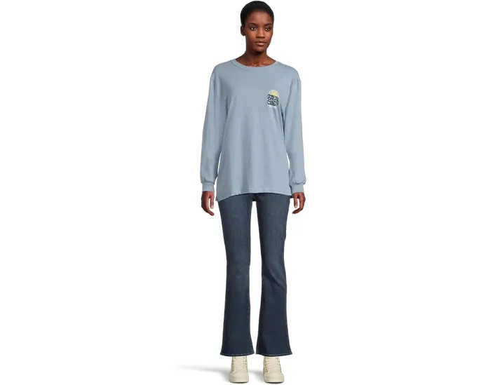 Salty Crew футболка Sunrise Long Sleeve Boyfriend Tee длинная синяя