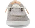 Обувь Hey Dude Kids Wendy Metallic Sparkle для малышей с круглым носком