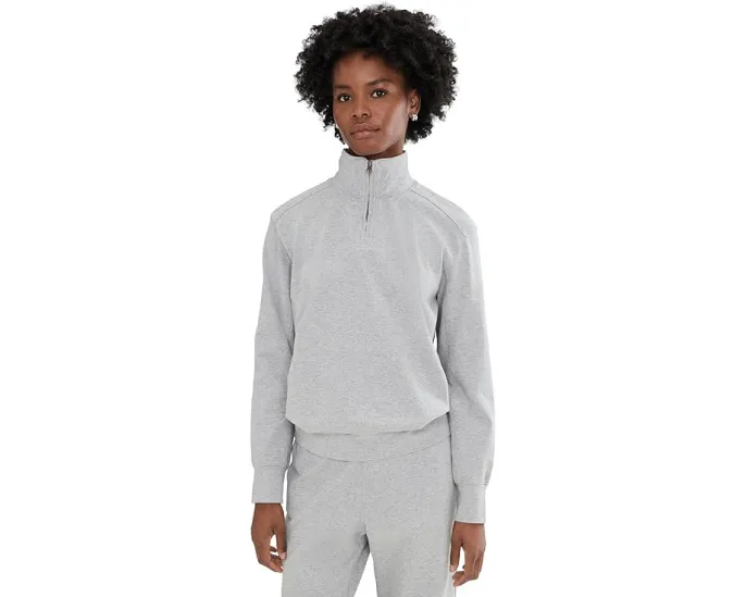 Толстовка на молнии PACT CloudKnit Quarter Zip с капюшоном из органического хлопка