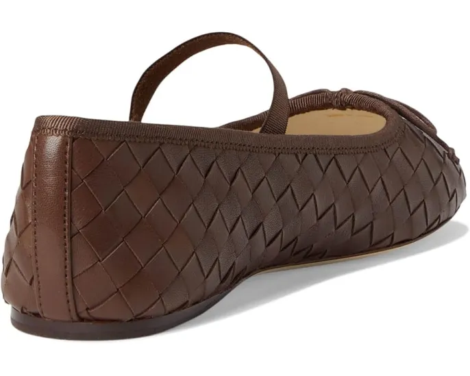 Балетки Leonie Soft от Loeffler Randall с широким плетением и бантом