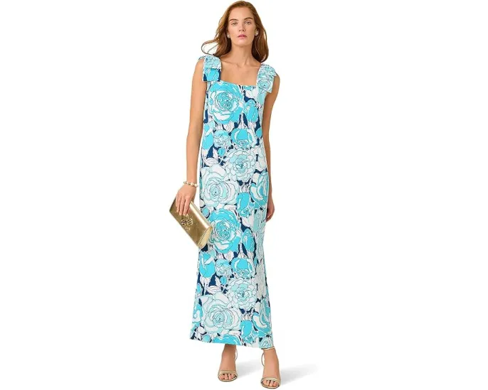 Макси-платье Bernice с бантами на плечах от Lilly Pulitzer