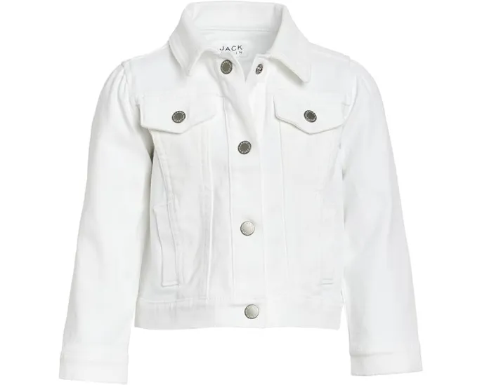 Janie and Jack Детская джинсовая куртка White Denim для малышей
