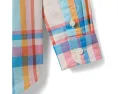 Рубашка Janie and Jack Madras Plaid на пуговицах для малышей и детей