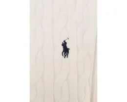 Повседневная рубашка поло Polo Ralph Lauren трикотажная с кабельным узором