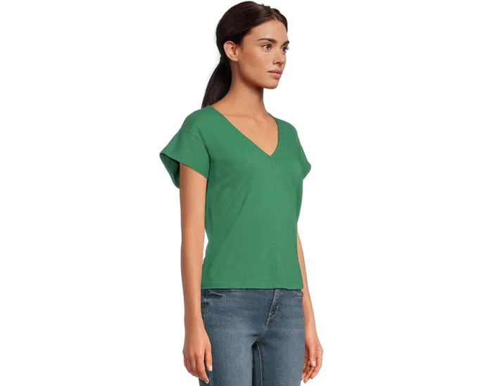 Футболка Michael Stars Tobi с V-образным вырезом и коротким рукавом