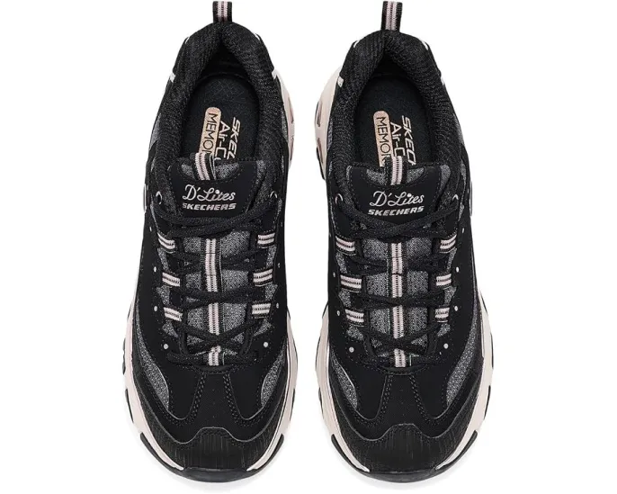 Кроссовки Skechers D'Lites Chrome Wave с хромированной отделкой