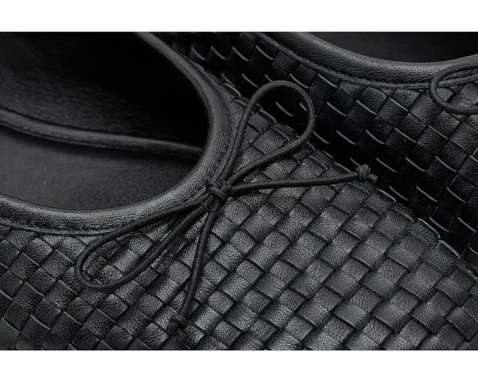 Балетки Vince Darla с плетеным верхом и квадратным носком