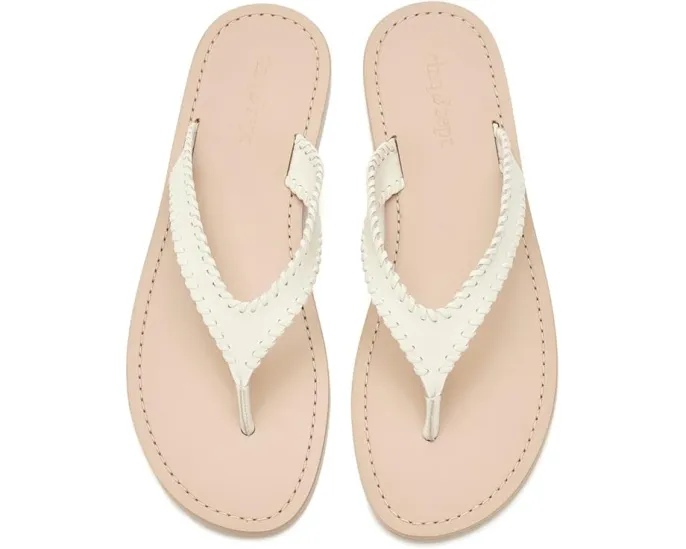 Jessica Leather Sandals от Cinq à Sept кожаные сандалии на плоском ходу