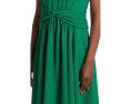 Платье Calvin Klein Gauze Twist Front Aline с V-образным вырезом и скрученным поясом