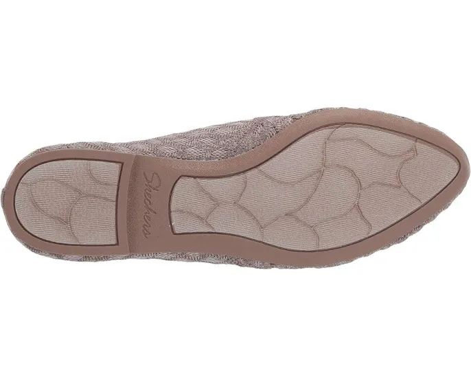 Балетки Skechers Cleo Honeycomb с вязаным верхом и стеганым краем на пенной стельке