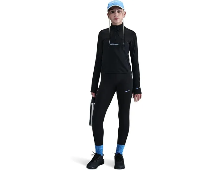 Детская кофта Nike Kids Pro с технологией Therma-FIT и молнией на половину