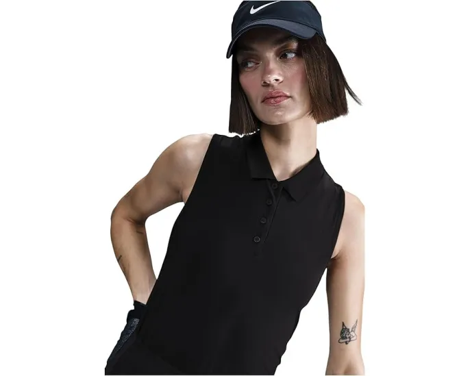 Поло Nike Victory Dri-FIT без рукавов с тремя пуговицами