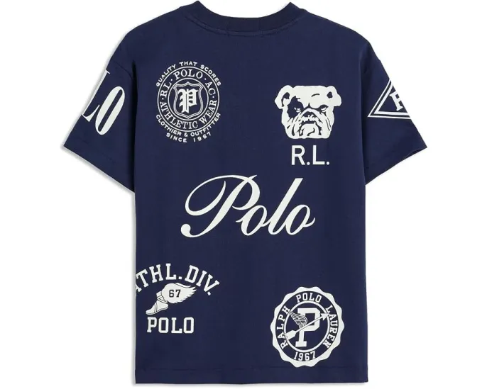 Детская футболка Polo Ralph Lauren Big Fit с графическим принтом