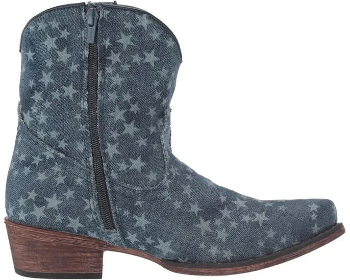 Ковбойские сапоги Roper Merica Denim с дизайном в звездах