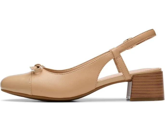 Туфли Iridessa Sling от Clarks с квадратным носком и ремешком на щиколотке
