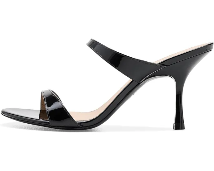 Сандалии Stuart Weitzman Nudist Slide 85 на тонком высоком каблуке
