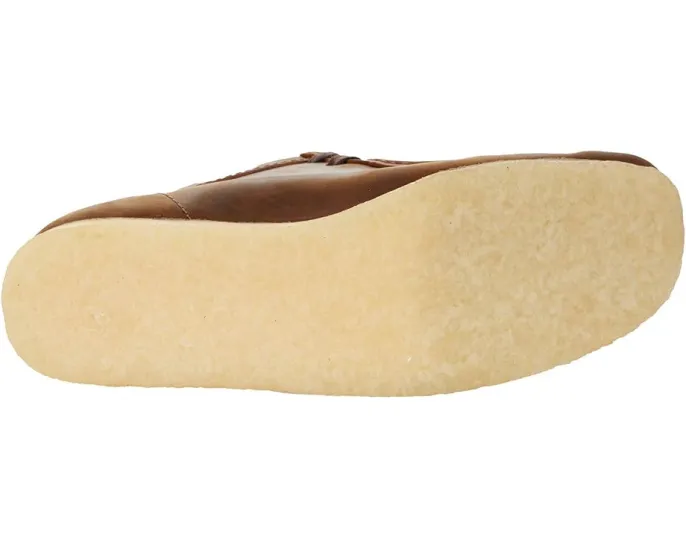 Мокасины Clarks Wallabee с кремовой подошвой для максимального комфорта