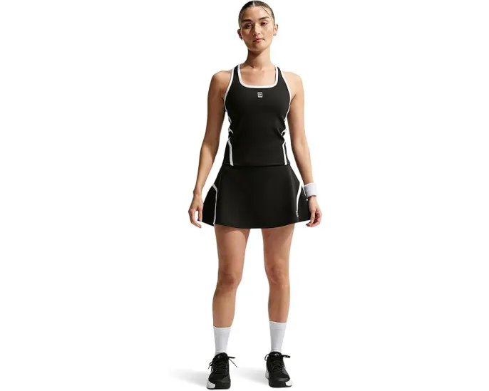 Теннисная юбка Nike Advantage Dri-FIT с высокой талией и встроенными шортами