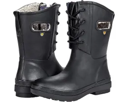 Bogs Amanda Plush II Lace Водонепроницаемые ботинки на шнуровке с искусственным мехом