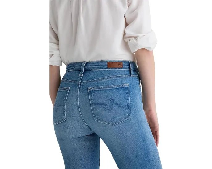 Джинсы AG Jeans Prima с заниженной талией и прямым кроем в цвете Atlantis